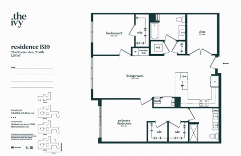 B19-AP-B14 Floor Plan at The Ivy, Chatham